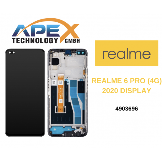 Realme 6 PRO (4G) (2020) Display module LCD / Screen + Touch BLACK LCD 4903696