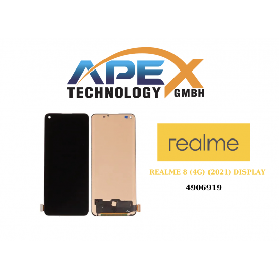  Realme 8 / 8 Pro (4G) (2021) Display module LCD / Screen + Touch BLACK LCD 4906919