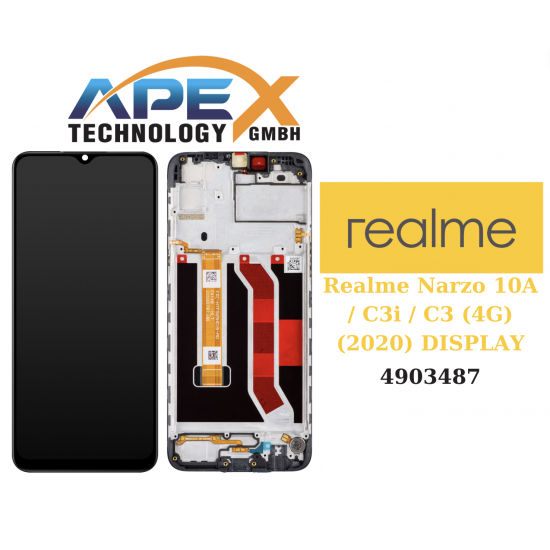 Realme C3 / C3i / Narzo 10A (4G) (2020) BLACK LCD / Screen + Touch 4903487       