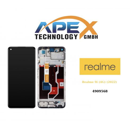 Realme 9i (4G) (2022) BLACK LCD Display module LCD / Screen + Touch - 4909568