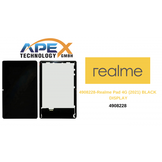 Realme Pad 4G (2021) BLACK LCD / Screen + Touch 4908228