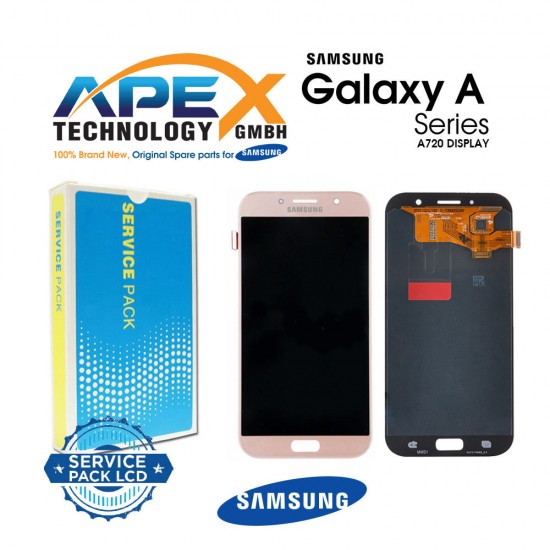 Samsung Galaxy A7 2017 (SM-A720F) Display module LCD / Screen + Touch Gold GH97-19723D