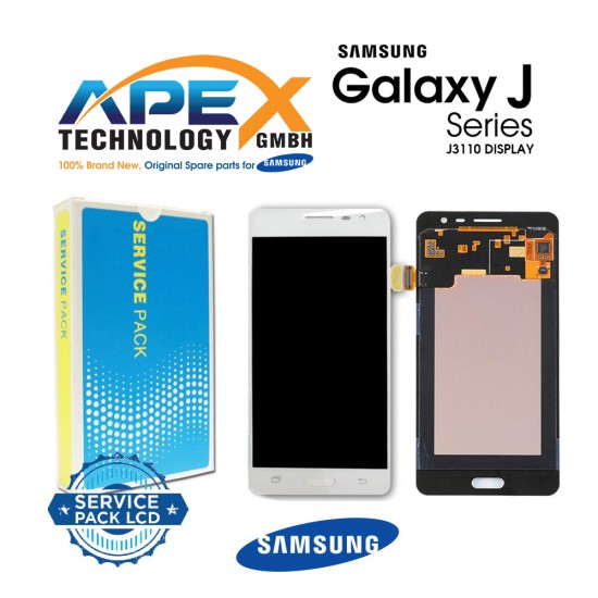 Samsung Galaxy J3110 (J3 Pro 2016) Display module LCD / Screen + Touch White GH97-18977A