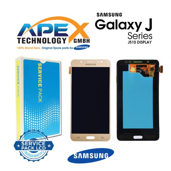 Samsung Galaxy SM-J510 (J5 2016) GOLD Display module LCD / Screen + Touch GH97-18792A OR GH97-18962A OR GH97-19466A OR GH97-19467A