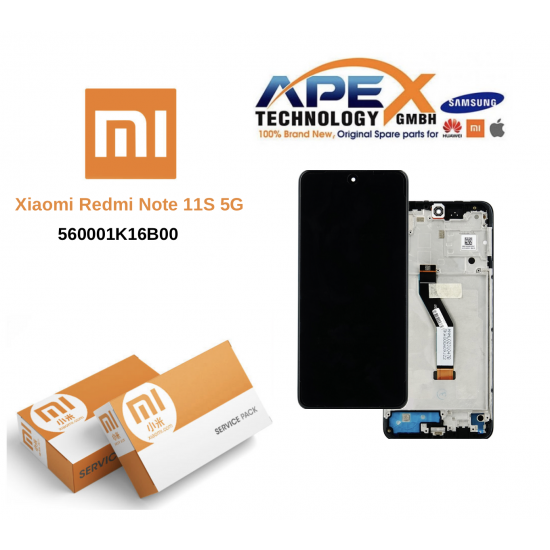 Xiaomi Redmi Note 11S 5G/ Note 11T 5G // Poco M4 Pro 5G (2022) BLACK LCD  Display module LCD / Screen + Touch 560001K16B00