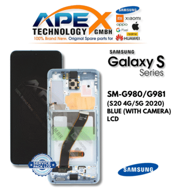 SM-G980/G981 (S20 4G/5G 2020) BLUE (WITH CAMERA) LCD