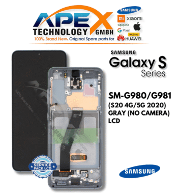 SM-G980/G981 (S20 4G/5G 2020) GRAY (NO CAMERA) LCD
