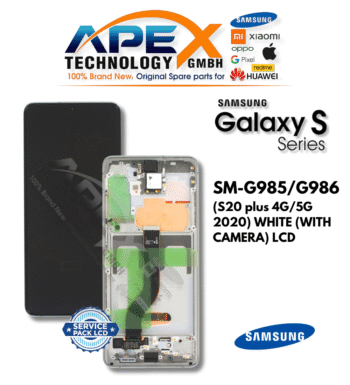 SM-G985/G986 (S20 plus 4G/5G 2020) WHITE (WITH CAMERA) LCD
