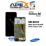 SM-M205 (M20 2019) BLACK (with frame) LCD