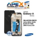 Samsung Galaxy A02s/M02s (SM-A025G/M025) Display LCD - Nero Eu Code (con cornice) (Service Pack) – GH81-20181A