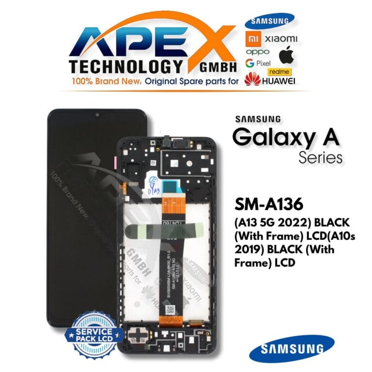 Samsung Galaxy A13 5G (SM-A136) Display LCD - Nero (con cornice) (Service Pack) – GH82-29077A