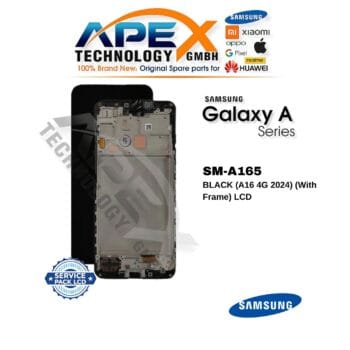 Samsung Galaxy A16 4G (SM-A165) LCD Screen Display - Black (with Frame) (Service Pack) – GH82-36253A