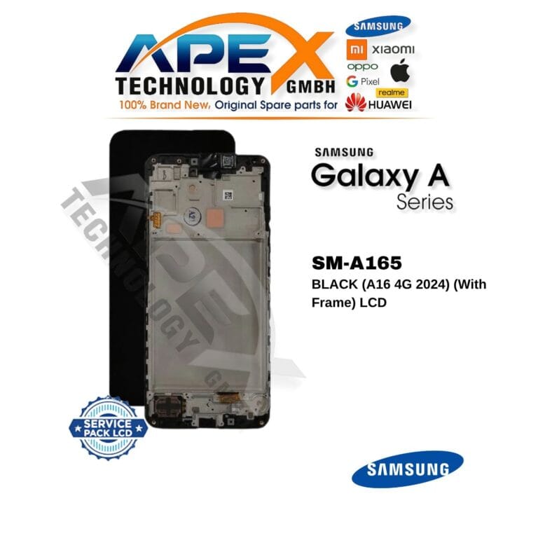 Samsung Galaxy A16 4G (SM-A165) Ecrã LCD - Preto (com moldura) (Service Pack) – GH82-36253A