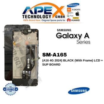 Samsung Galaxy A16 4G (SM-A165) LCD Screen Display - Black (with Frame) (Service Pack) – GH97-30433C