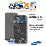 Samsung Galaxy A20/M10s 19 (SM-A205/M107) Display LCD - Nero (con cornice) (Assemblato) – GH82-19571A