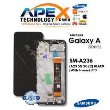 Samsung Galaxy A23 5G (SM-A236) LCD Screen Display - Black (with Frame) (Service Pack) – GH82-29734A