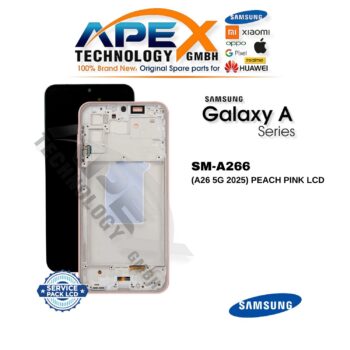 Samsung Galaxy A26 5G (SM-A266) LCD Screen Display - Peach Pink (Service Pack) – GH82-37049D