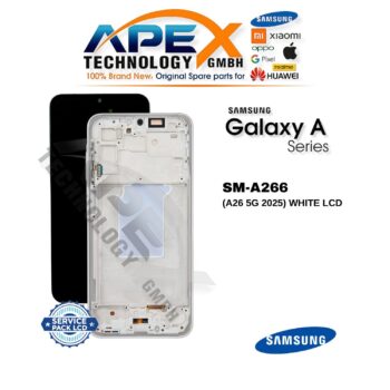 Samsung Galaxy A26 5G (SM-A266) LCD Screen Display - White (Service Pack) – GH82-37049B
