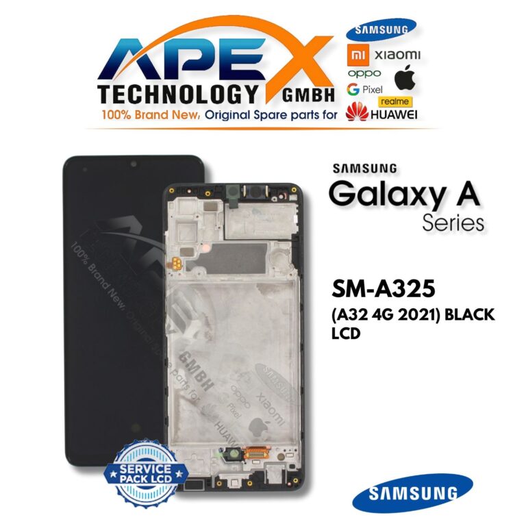 Samsung Galaxy A32 4G (SM-A325) LCD Screen Display - Black (Service Pack) – GH82-25579A