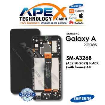 Samsung Galaxy A32 5G (SM-A326) Écran LCD - Noir (avec châssis) (Service Pack) – GH82-25453A