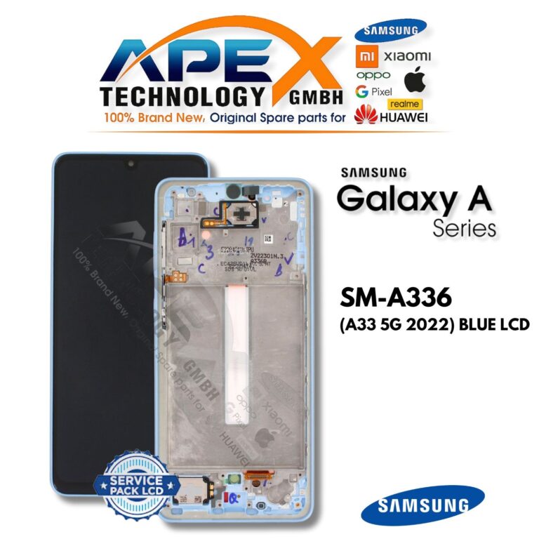 Samsung Galaxy A33 5G (SM-A336) Display LCD - Blu (Service Pack) – GH82-28143C