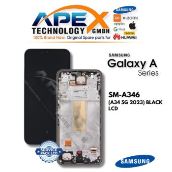 Samsung Galaxy A34 5G (SM-A346) Display LCD - Nero (Service Pack) – GH82-31200A