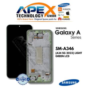 Samsung Galaxy A34 5G (SM-A346) Display LCD - Verde chiaro (Service Pack) – GH82-31200C