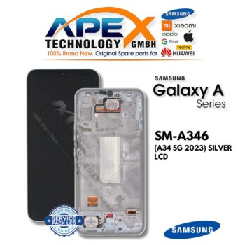 Samsung Galaxy A34 5G (SM-A346) Display LCD - Argento (Assemblato) – GH82-31200B