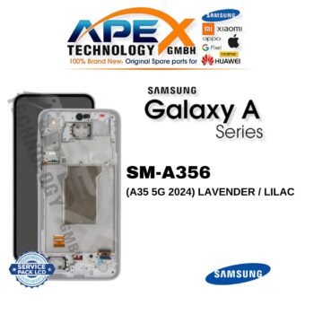 Samsung Galaxy A35 5G (SM-A356) Display LCD - Lavender / Lilac (Service Pack) – GH82-34221C