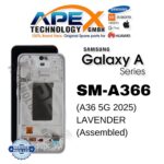 Samsung Galaxy A36 5G (SM-A366) Display LCD - Lavender (Assemblato) – GH82-36841D