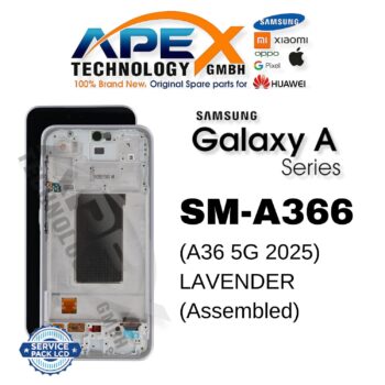 Samsung Galaxy A36 5G (SM-A366) Display LCD - Lavender (Assemblato) – GH82-36841D