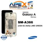 Samsung Galaxy A36 5G (SM-A366) Display LCD - Lime Green (Service Pack) – GH82-36841C