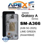 Samsung Galaxy A36 5G (SM-A366) Display LCD - Lime Green (Assemblato) – GH82-36841C