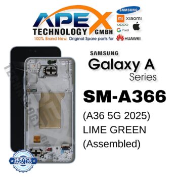 Samsung Galaxy A36 5G (SM-A366) Display LCD - Lime Green (Assemblato) – GH82-36841C