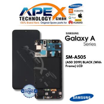 Samsung Galaxy A50 (SM-A505) LCD Screen Display - Black (with Frame) (Assembled) – GH82-19204A