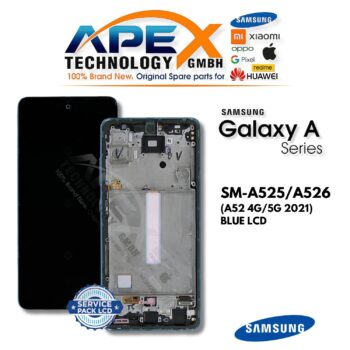 Samsung Galaxy A52 4G/5G (SM-A525/A526) Display LCD - Blu (Assemblato) – GH82-25524B