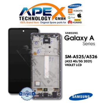 Samsung Galaxy A52 4G/5G (SM-A525/A526) Display LCD - Viola (Service Pack) – GH82-25524C