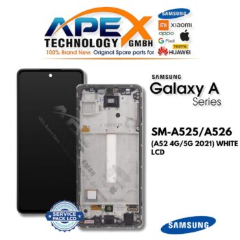 Samsung Galaxy A52 4G/5G (SM-A525/A526) Display LCD - Bianco (Assemblato) – GH82-25524D