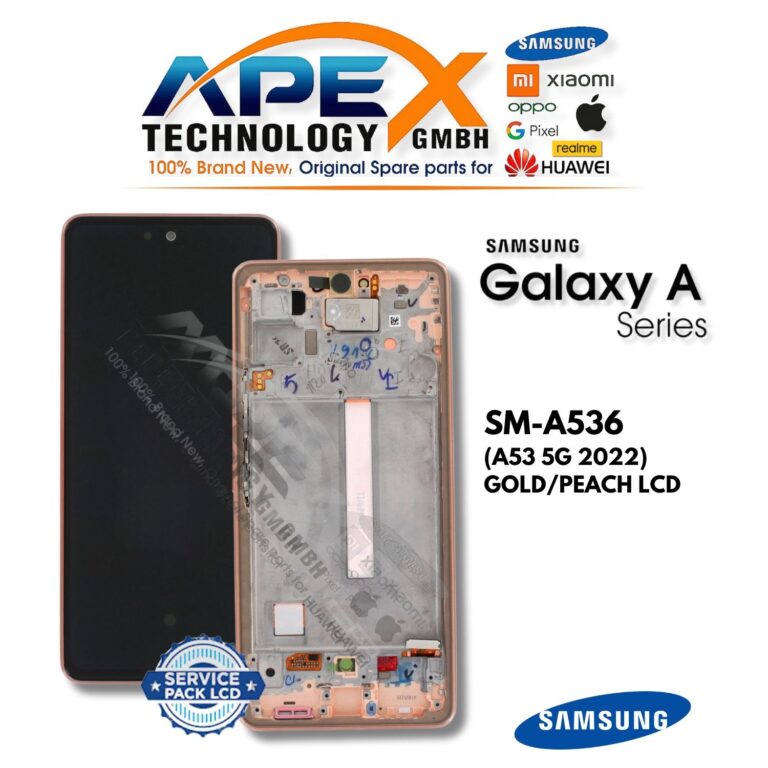 Samsung Galaxy A53 5G (SM-A536) Écran LCD - Or/peach (Service Pack) – GH82-28024D