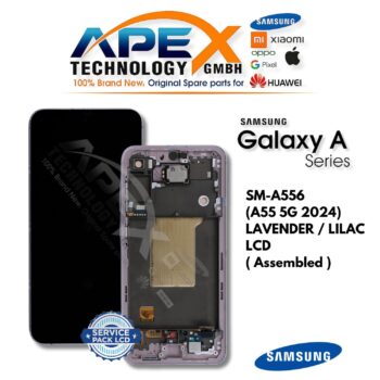Samsung Galaxy A55 5G (SM-A556) Display LCD - Lavender / Lilac (Assemblato) – GH82-34305C