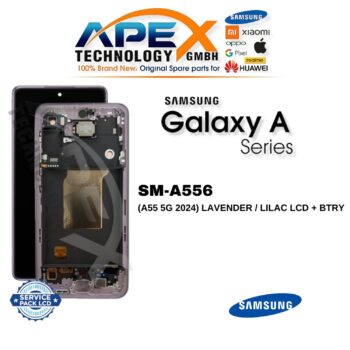 Samsung Galaxy A55 5G (SM-A556) Display LCD - Lavender / Lilac (Service Pack) – GH82-34307C