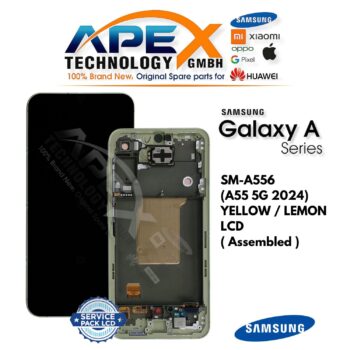 Samsung Galaxy A55 5G (SM-A556) Display LCD - Giallo / Lemon (Assemblato) – GH82-34305D