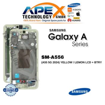 Samsung Galaxy A55 5G (SM-A556) Display LCD - Giallo / Lemon (Service Pack) – GH82-34307D