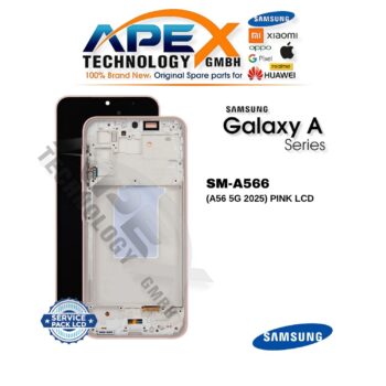 Samsung Galaxy A56 5G (SM-A566) Display LCD - Rosa (Service Pack) – GH82-36829D