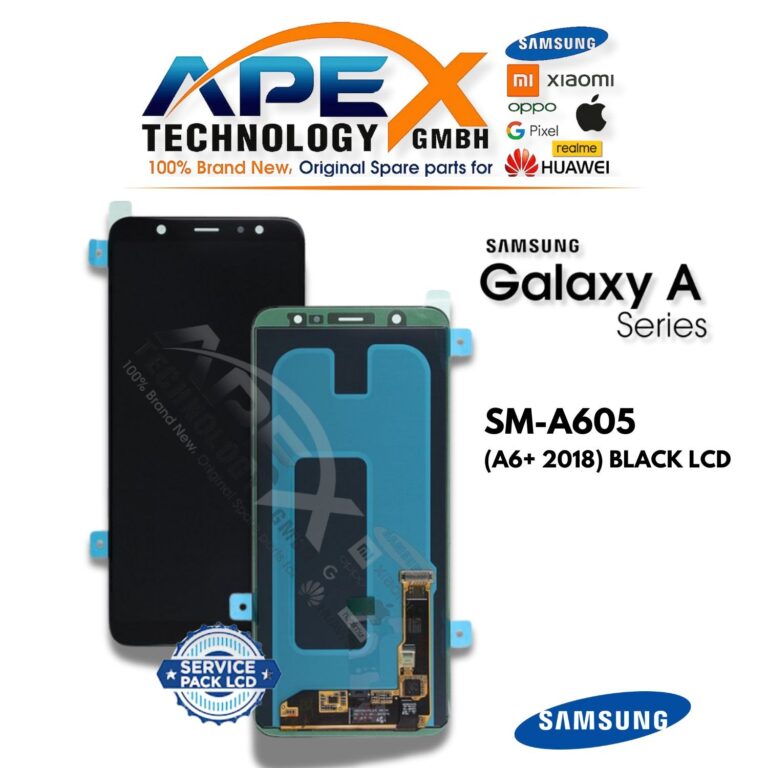 Samsung Galaxy A6+ (SM-A605) Pantalla LCD - Negro (Service Pack) – GH97-21878A