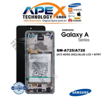 Samsung Galaxy A72 4G/5G (SM-A725/A726) Display LCD - Blu (Service Pack) – GH82-25541B