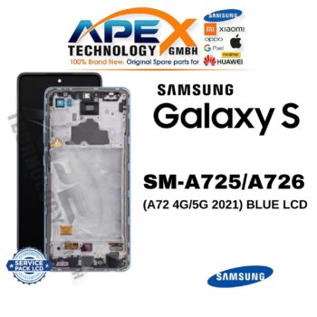 Samsung Galaxy A72 4G/5G (SM-A725/A726) Display LCD - Blu (Service Pack) – GH82-25624B