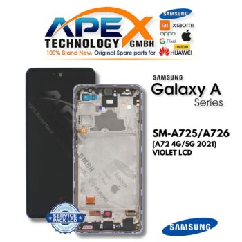 Samsung Galaxy A72 4G/5G (SM-A725/A726) Display LCD - Viola (Service Pack) – GH82-25541C