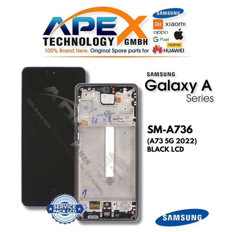 Samsung Galaxy A73 5G (SM-A736) Écran LCD - Noir (Service Pack) – GH82-28884A