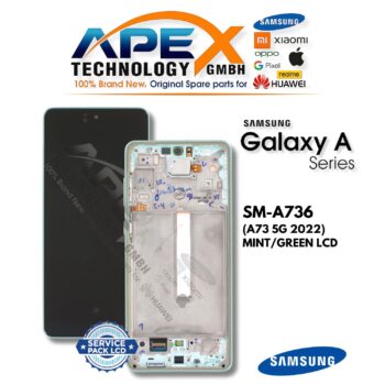Samsung Galaxy A73 5G (SM-A736) Display LCD - Mint/verde (Service Pack) – GH82-28884C